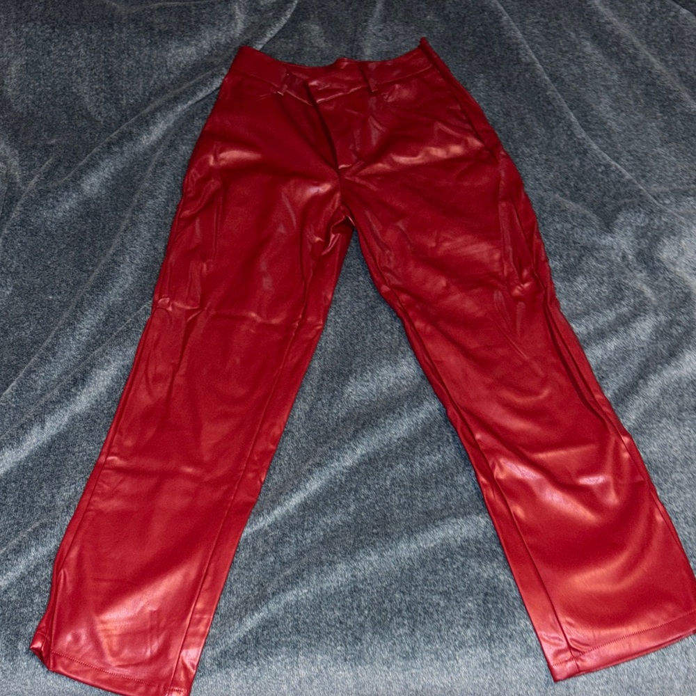 Cider Red Straight Leg Pants